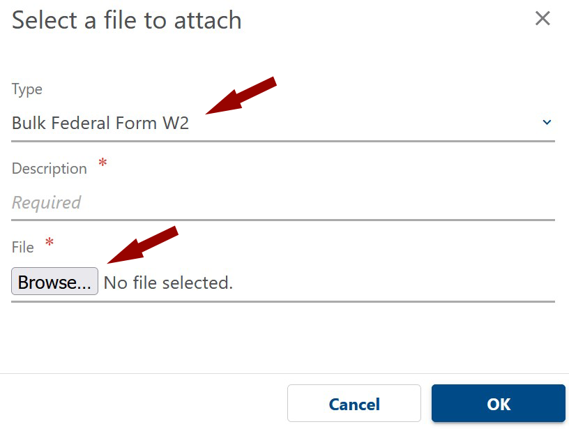 Select a file to attach