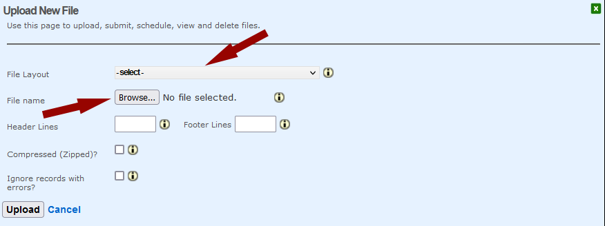 Select File Layout